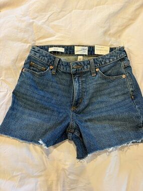 Medium Blue Denim Cutoff Shorts